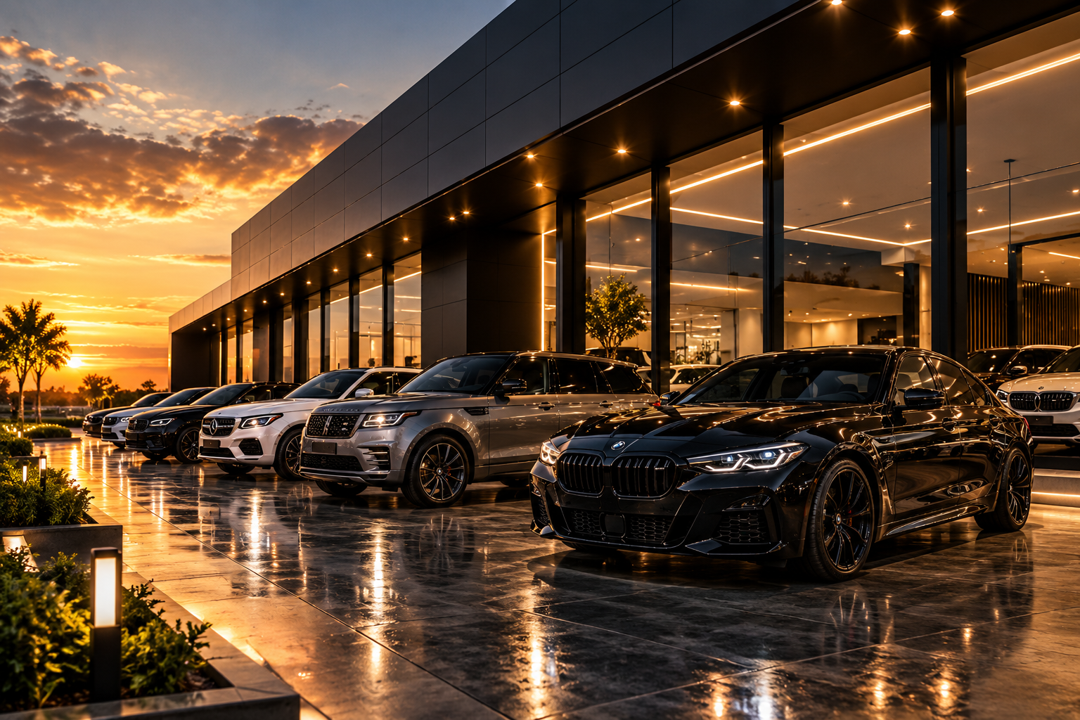 Cinematic dealership presentation after redesign